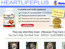 Tablet Screenshot of heartlifeplus.com